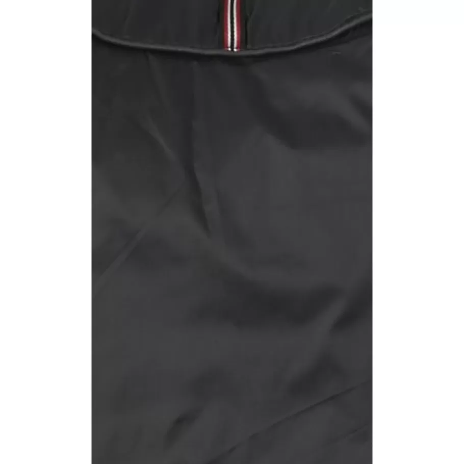 OAKWOOD Aurelien Bleu Fonce - Doudoune En Cuir Veritable Bicolore A Capuche Online