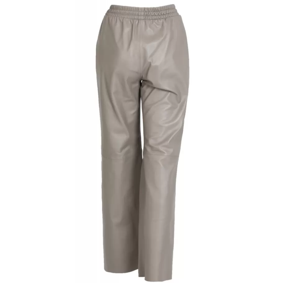 OAKWOOD Mila Mastic - Pantalon Large Taille Haute En Cuir Veritable Sale