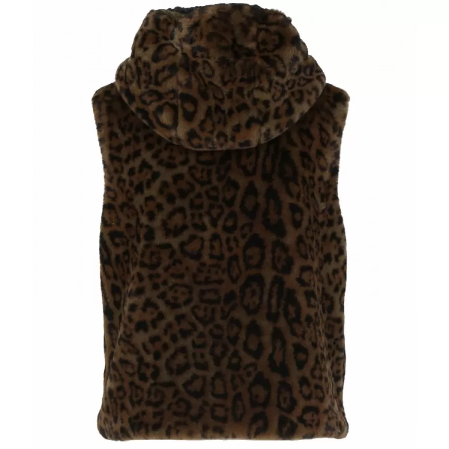 OAKWOOD Smile Bi Camo - Gilet Sans Manche Reversible En Fausse Fourrure Et Nylon Discount